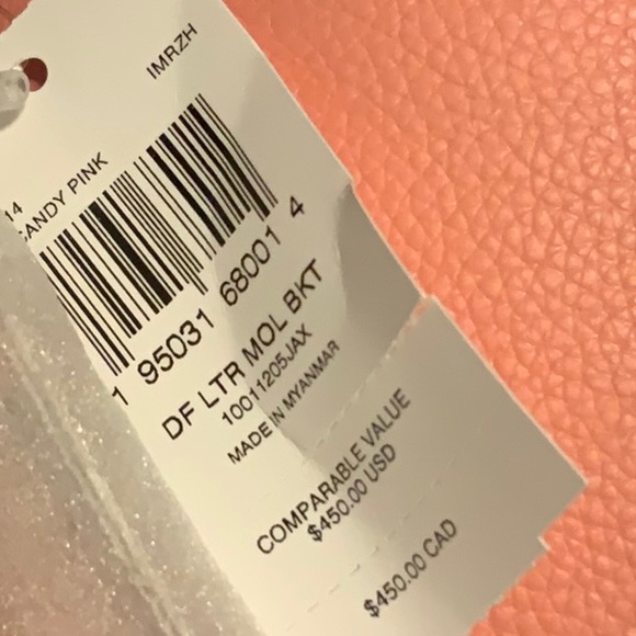 Brand New with Tags Coach Mollie Bucket Bag Brass/Candy Pink Below $450 Retail - Picture 5 of 5